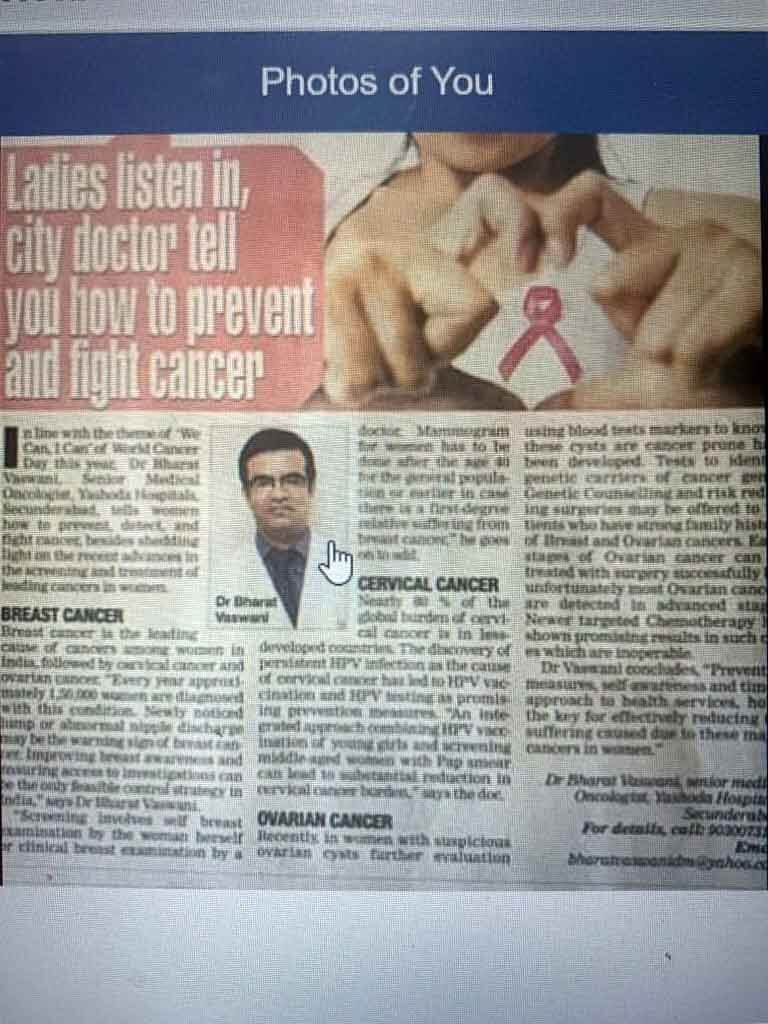 Ladies listen in, city doctor tell you how to prevent and fight cancer