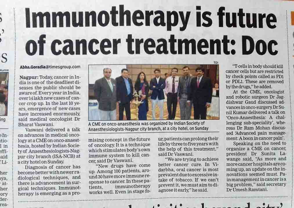 Immunotherapy is future of cancer treatment: Doc