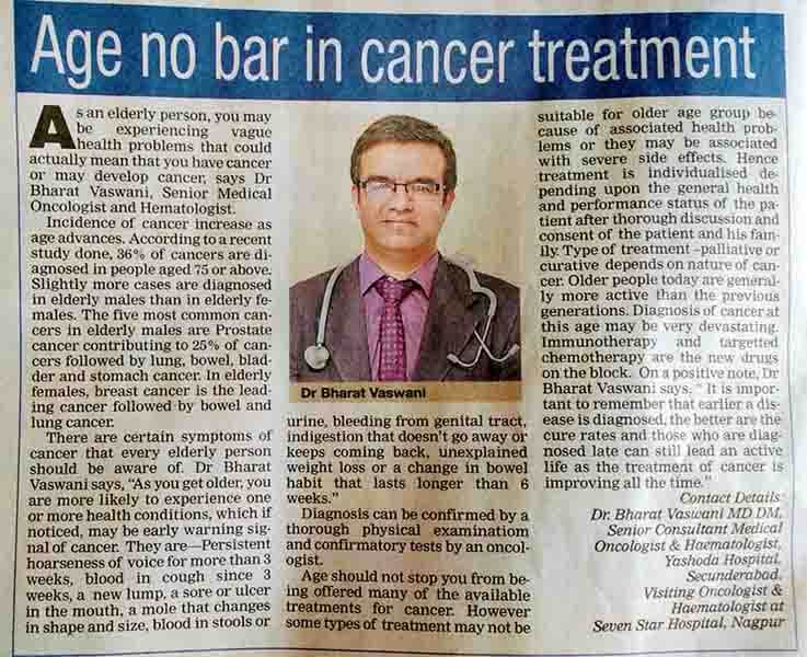 Age no bar in cancer treatment