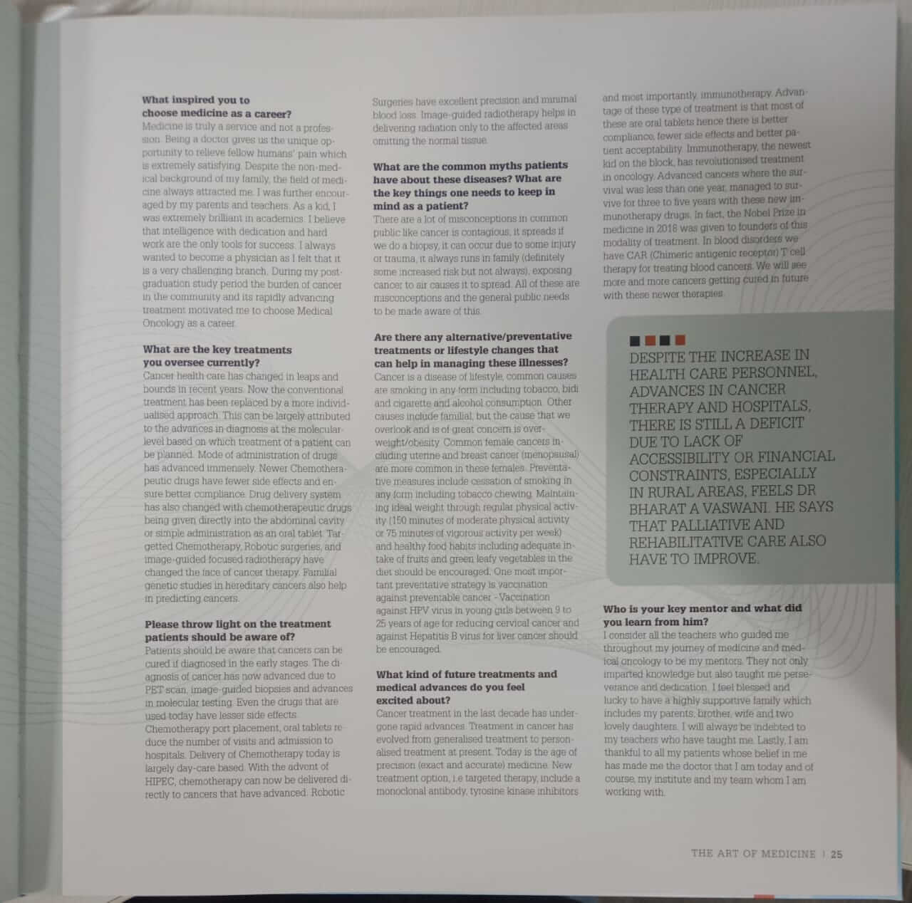 Despite the increase in health care Personnel