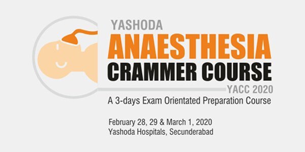 yashoda anaesthesia crammer course 2020