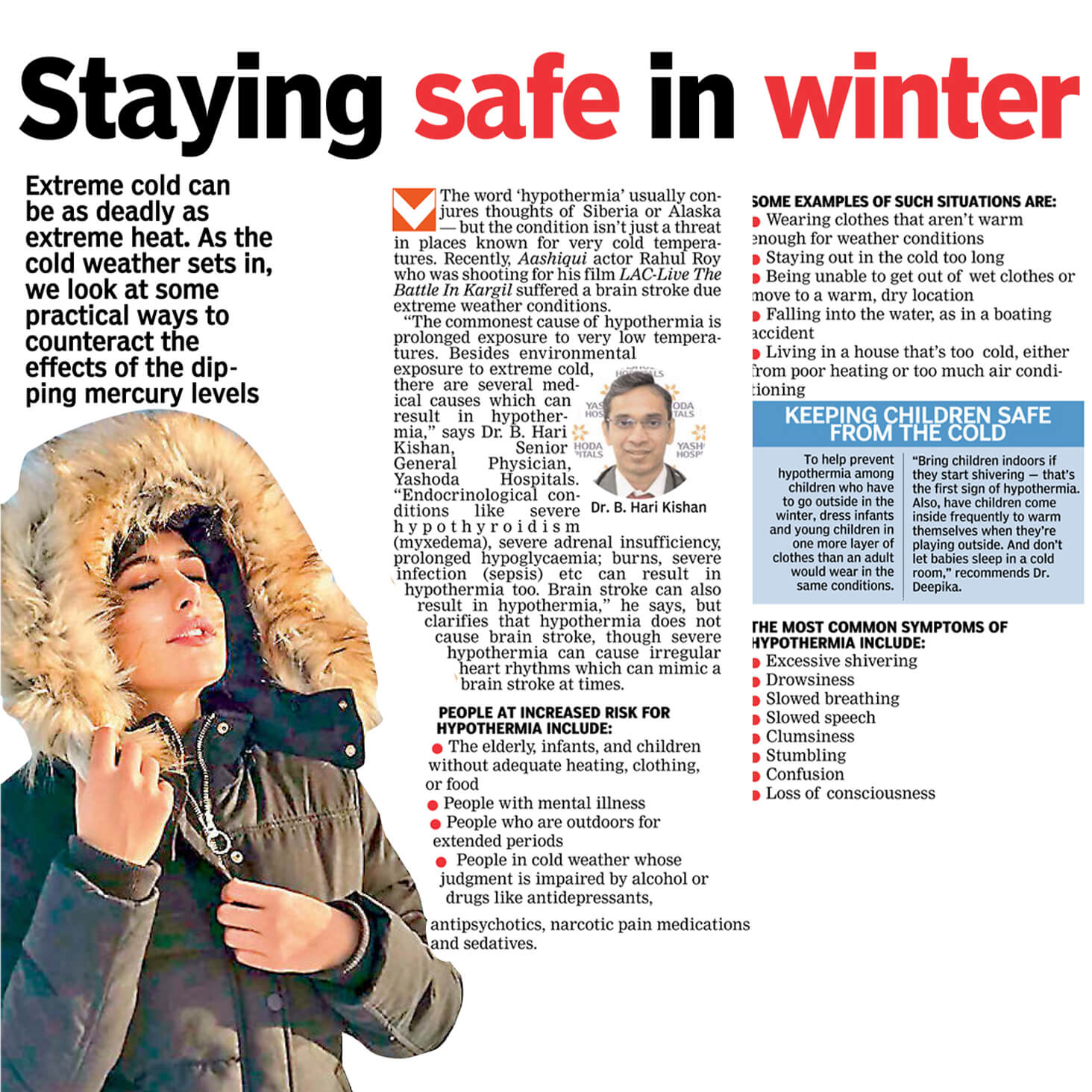 stying safe in winter