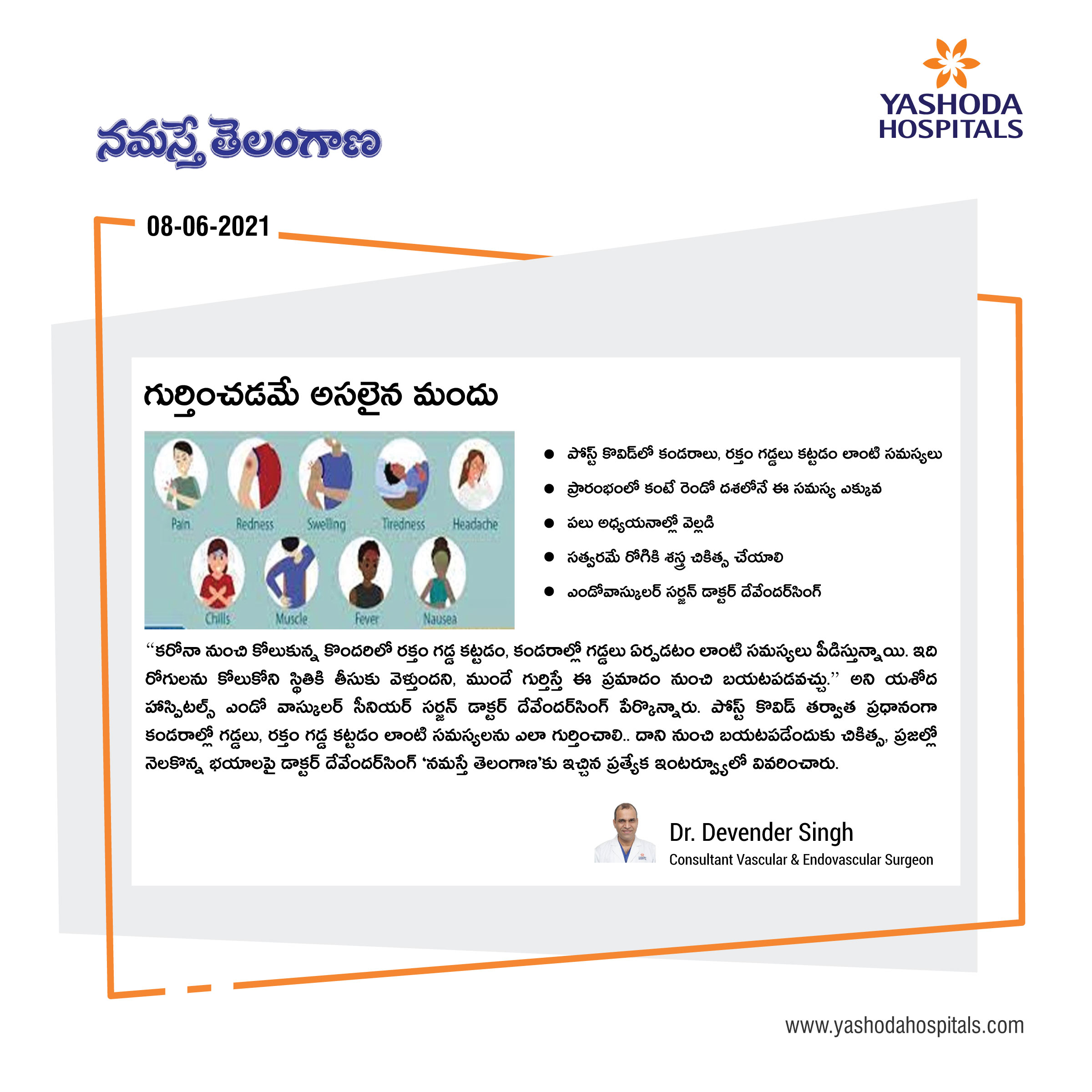 Identifying the post COVID complications