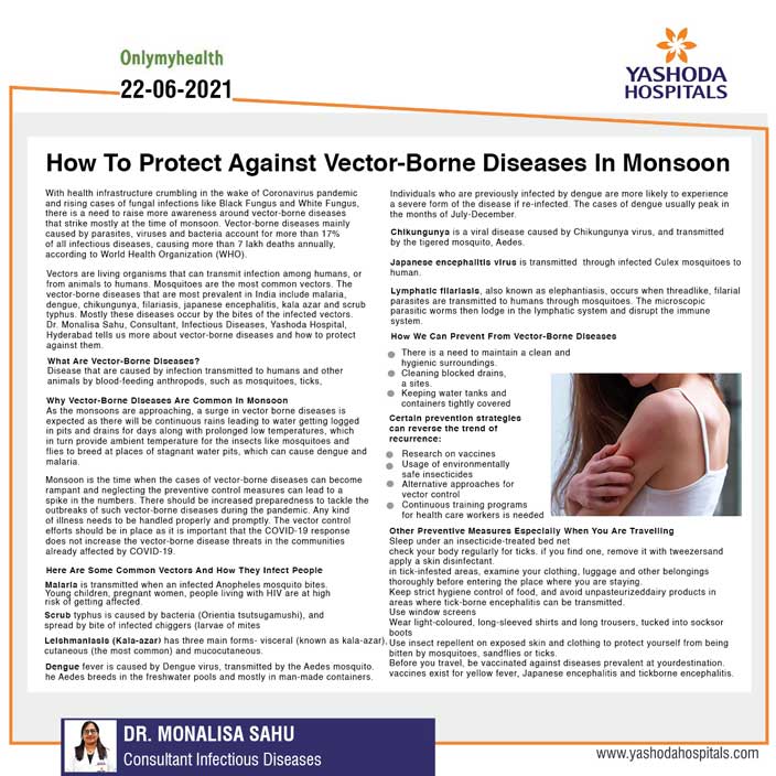 How to protect Against Vector-Borne Diseases In Monsoon