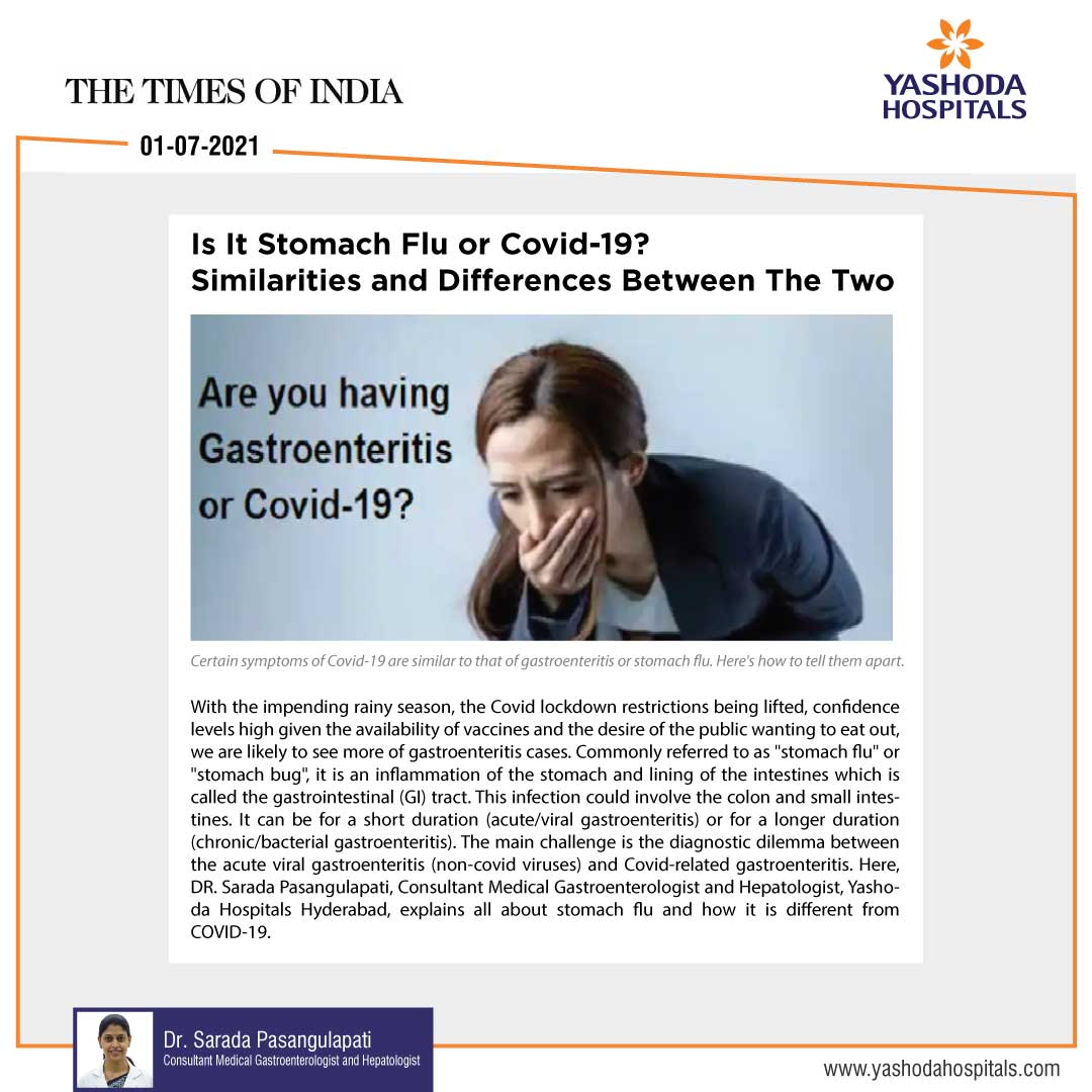 Similarities and differences between Stomach Flu and Covid-19