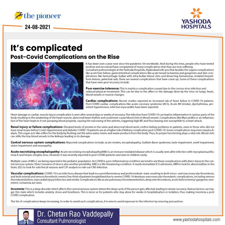 It’s complicated Post-Covid Complications on the Rise