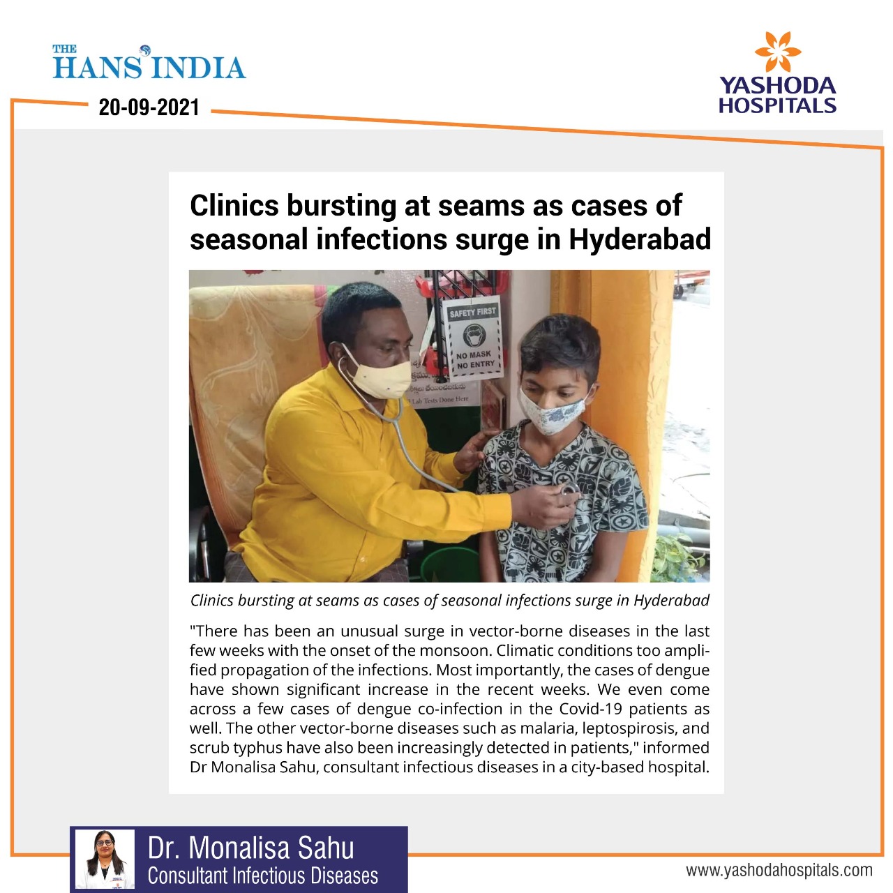 Clinics bursting at seams as cases of seasonal infections surge in Hyderabad