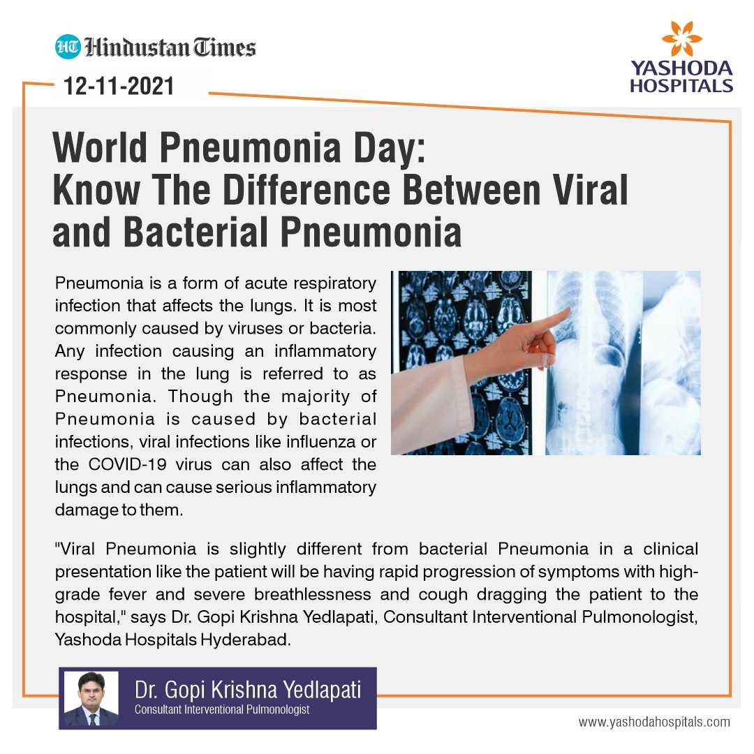World Pneumonia Day: Know The Difference Between Viral and Bacterial Pneumonia