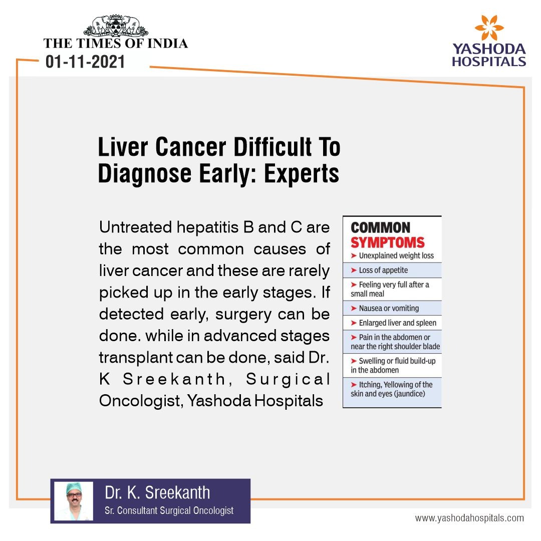 Liver Cancer is difficult to diagnose early