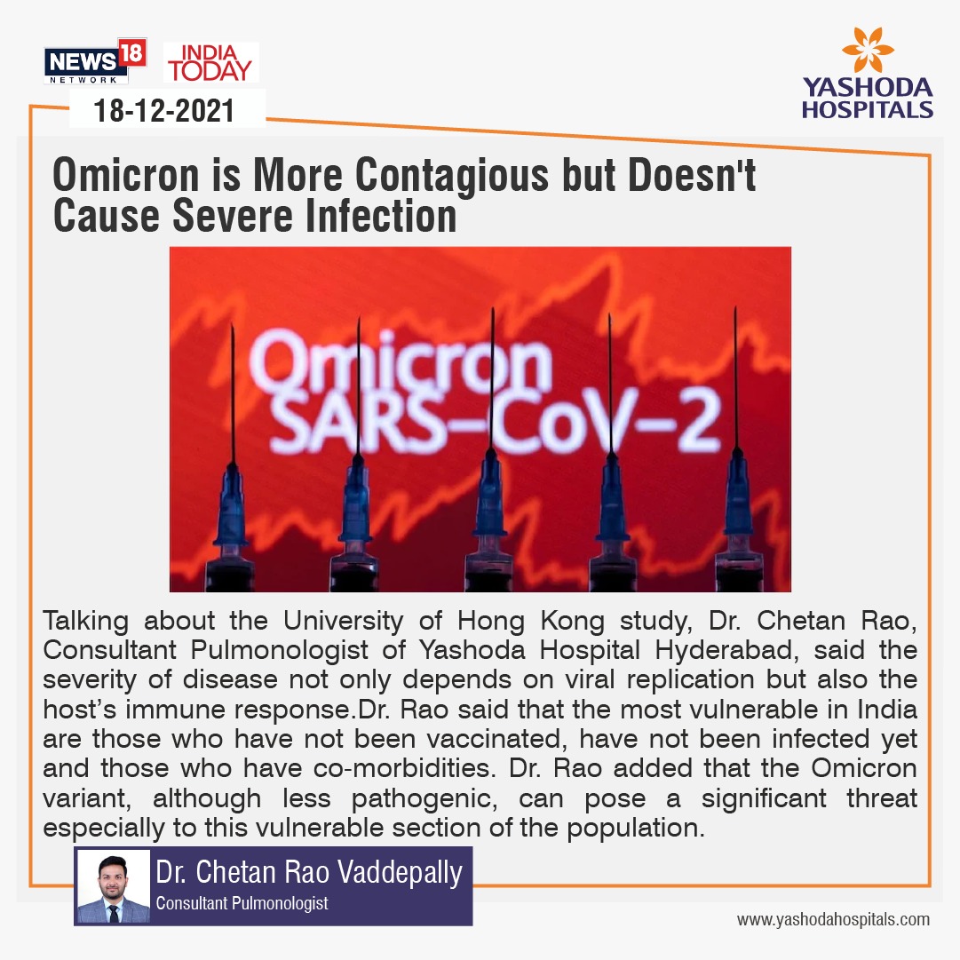 Omicron is More Contagious but Doesn’t Cause Severe Infection