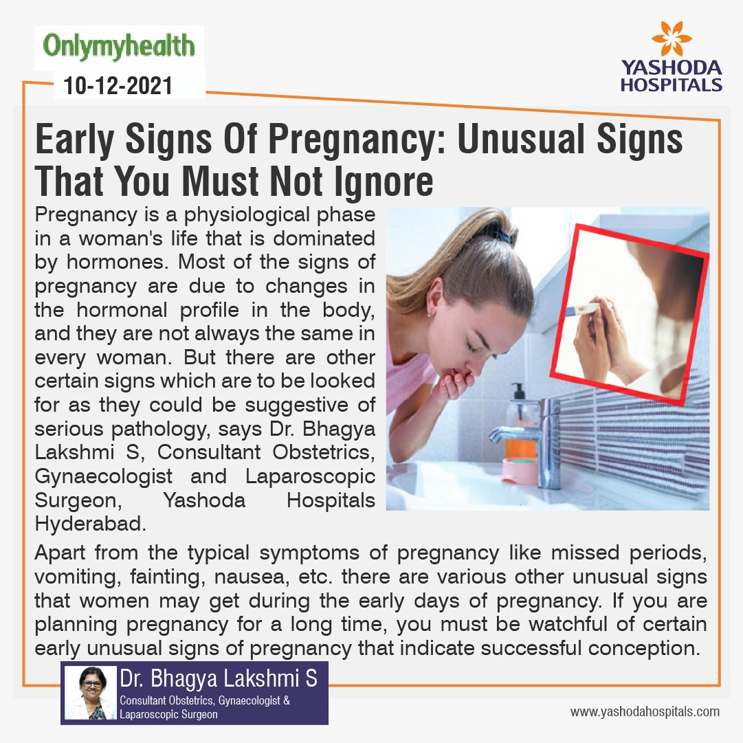 Early Signs Of Pregnancy: Unusual Signs That You Must Not Ignore