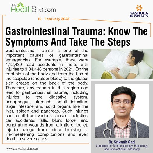 Gastrointestinal Trauma: Know The Symptoms And Take The Steps