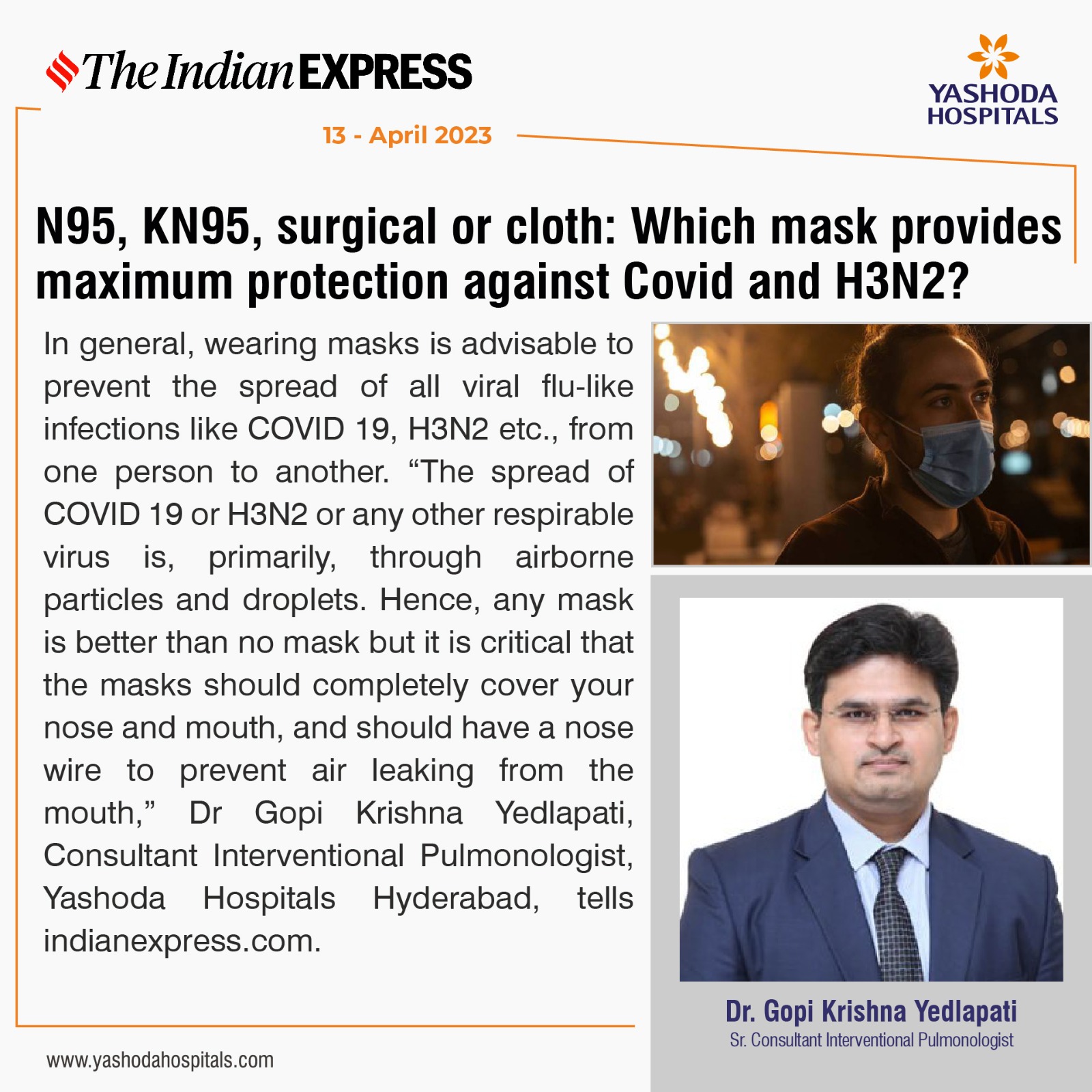 N95, KN95, surgical or cloth: Which mask provides maximum protection about Covid and H3N2