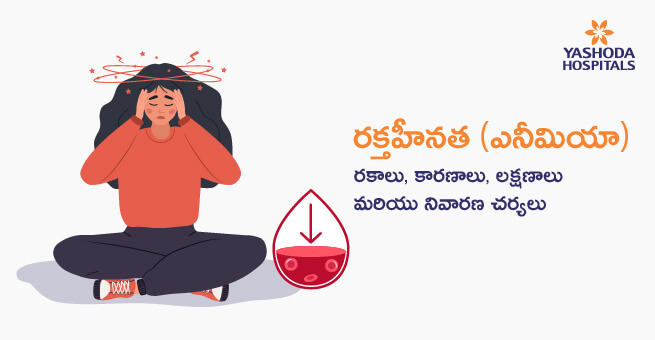 Anaemia Types banner telugu