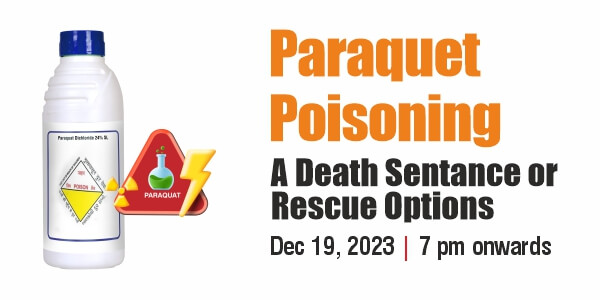 Paraquet Poisoning - A Death Sentence or Rescue Options