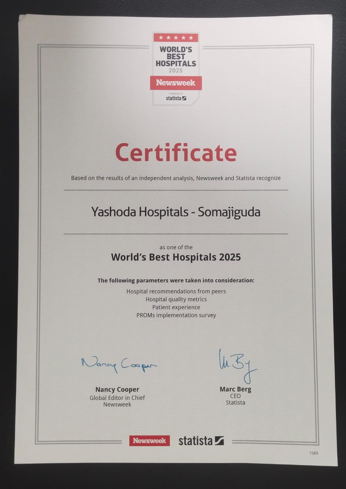 Worlds best hospital 2025